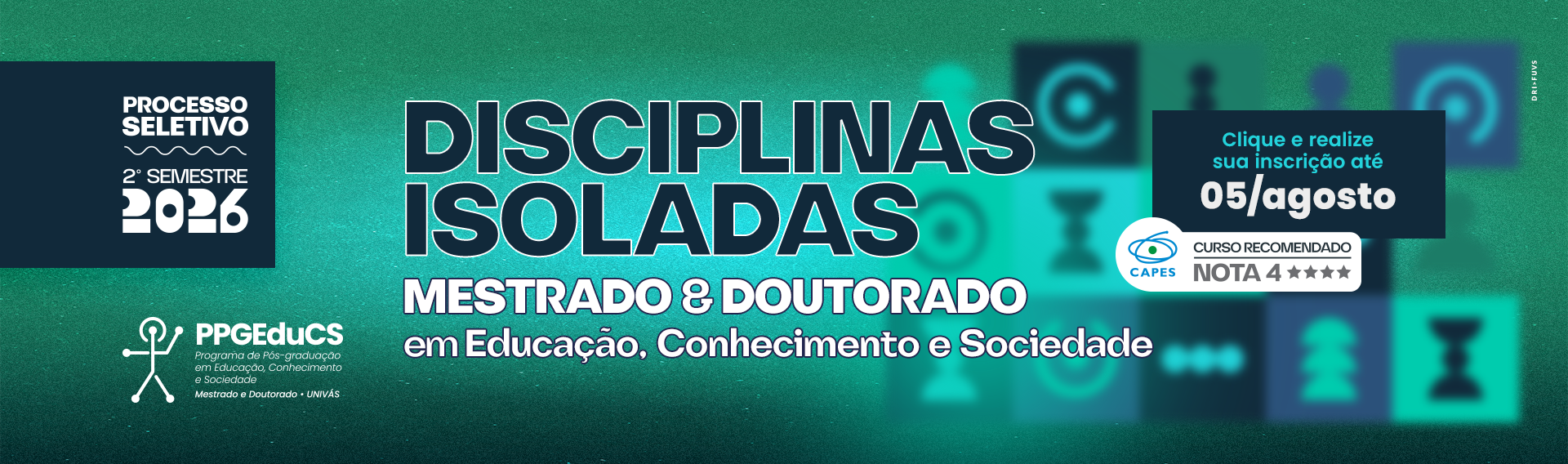 Banner Destaque Disciplinas Isoladas 2026