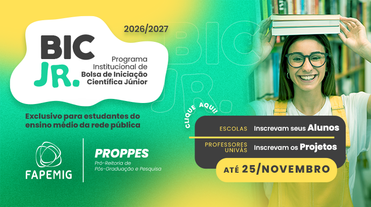 Bolsa BIC JR. FAPEMIG - 2025