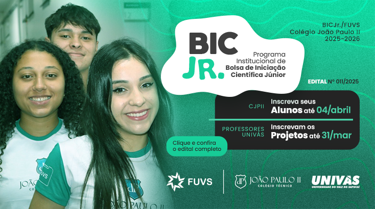 Edital 11/2025 bic jr CJPII